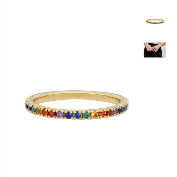 five and two jewelry Jewelry - Gold Rainbow Ring